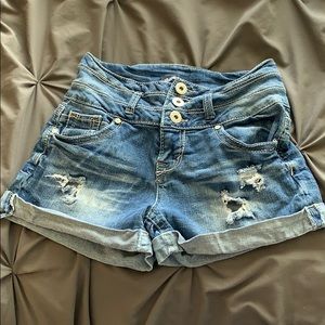 denim shorts
